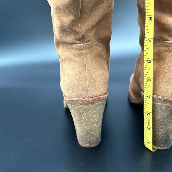 UGG Josie Tan Brown Suede Leather Knee High Boots Style 3214 Size 9 - Picture 6 of 12